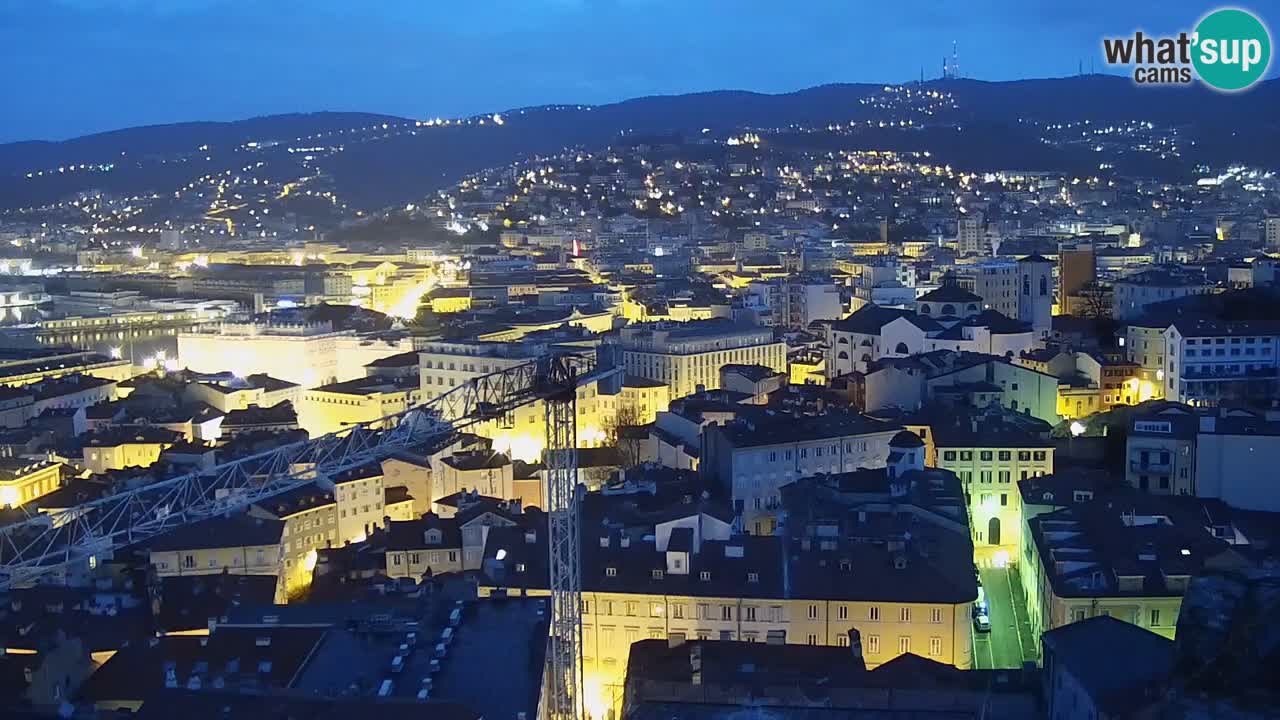 Webcam Trieste –  Vista desde el santuario Monte Grisa