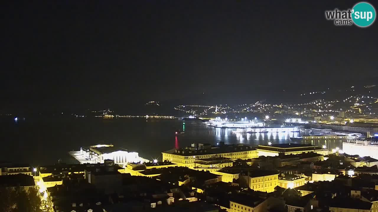 Live-Webcam Triest – Panorama der Stadt, des Golfs, der Seestation und des Schlosses Miramare