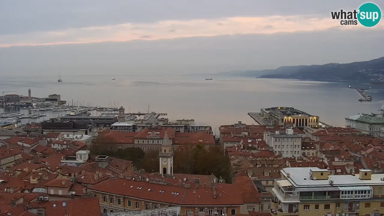 Webcam Trieste –  Vista desde el santuario Monte Grisa