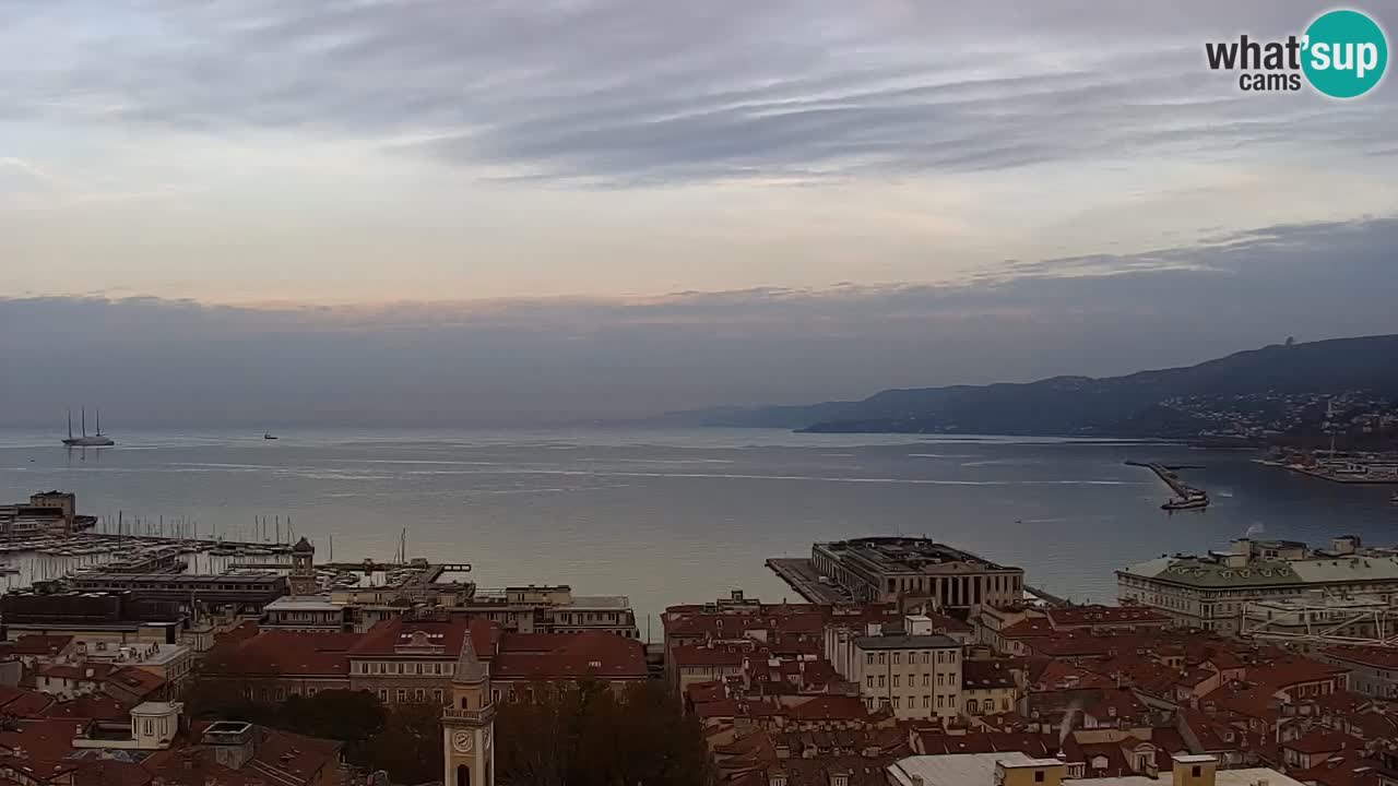 Webcam Trieste –  Vista desde el santuario Monte Grisa