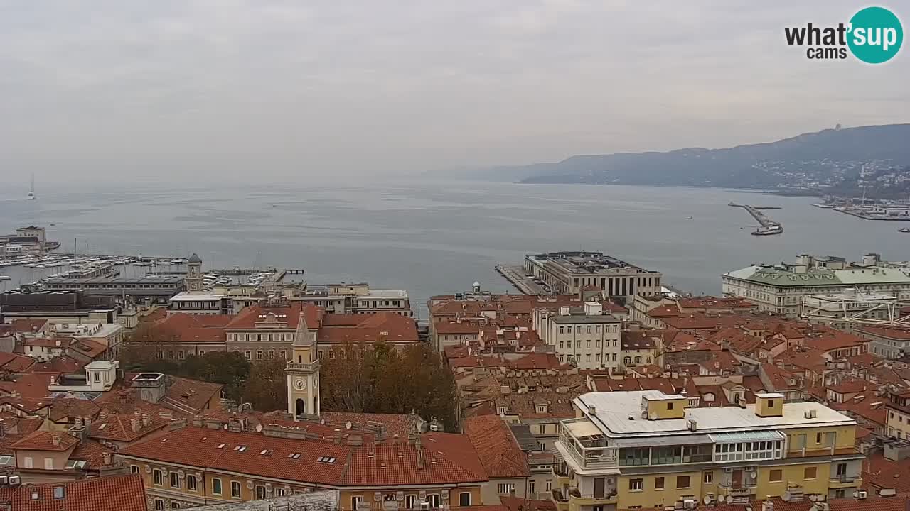 Webcam Trieste –  Vista desde el santuario Monte Grisa