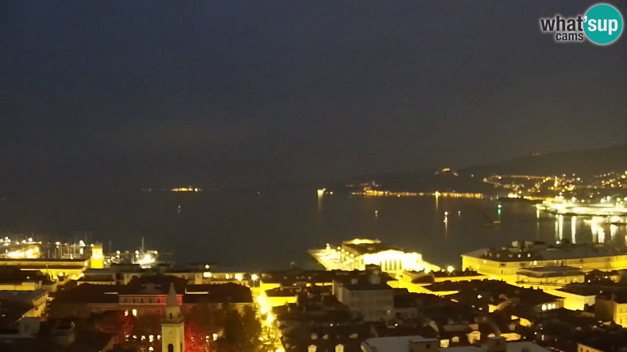 Live webcam Trieste – Panorama della città, del Golfo, stazione marittima e del castello di Miramare