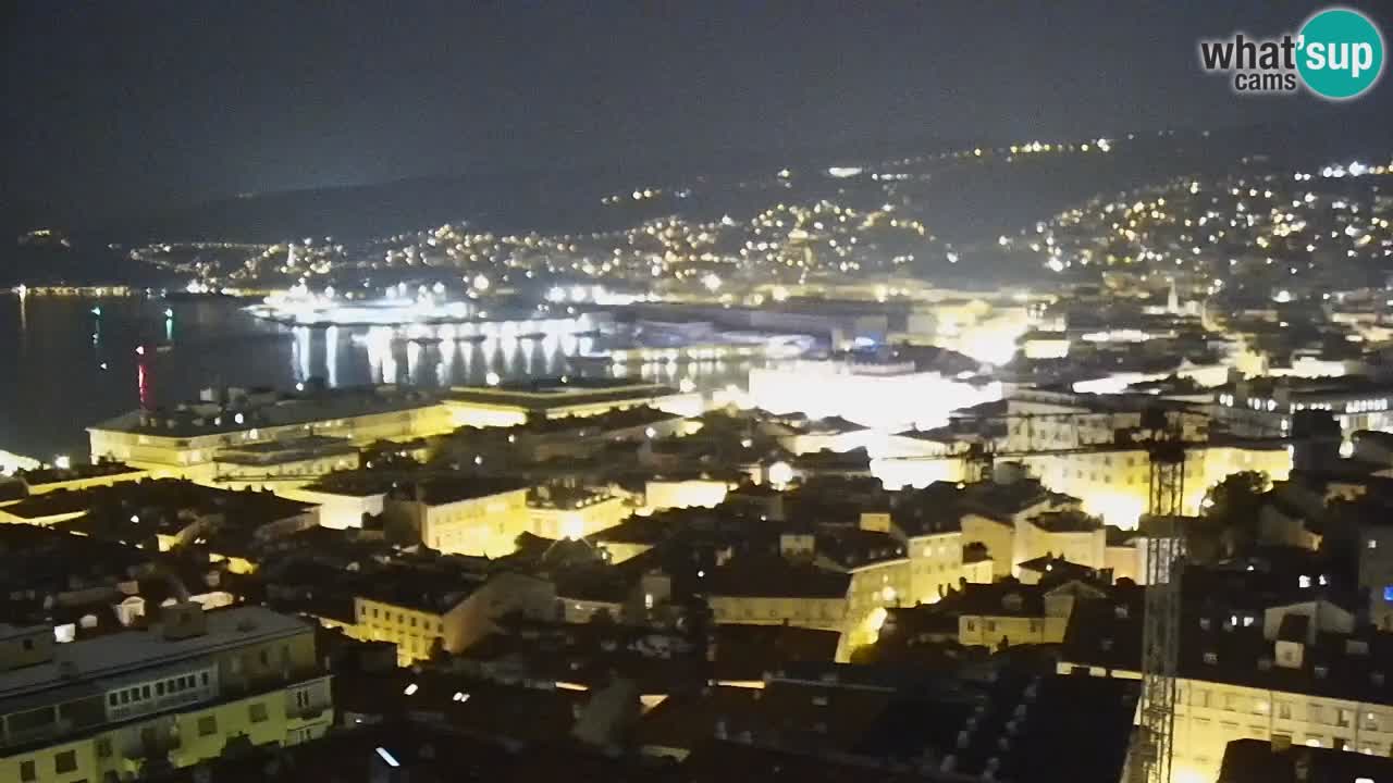 Live webcam Trieste – Panorama della città, del Golfo, stazione marittima e del castello di Miramare