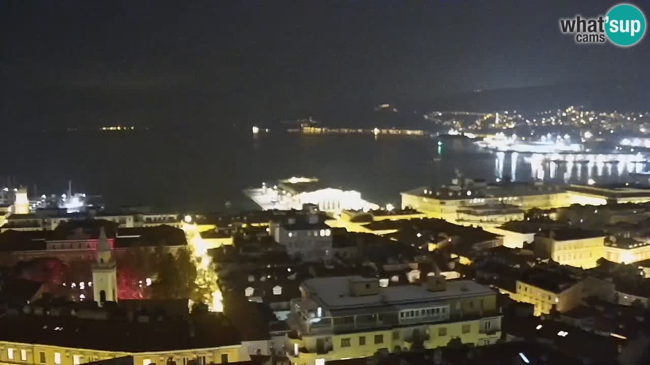 Live webcam Trieste – Panorama della città, del Golfo, stazione marittima e del castello di Miramare