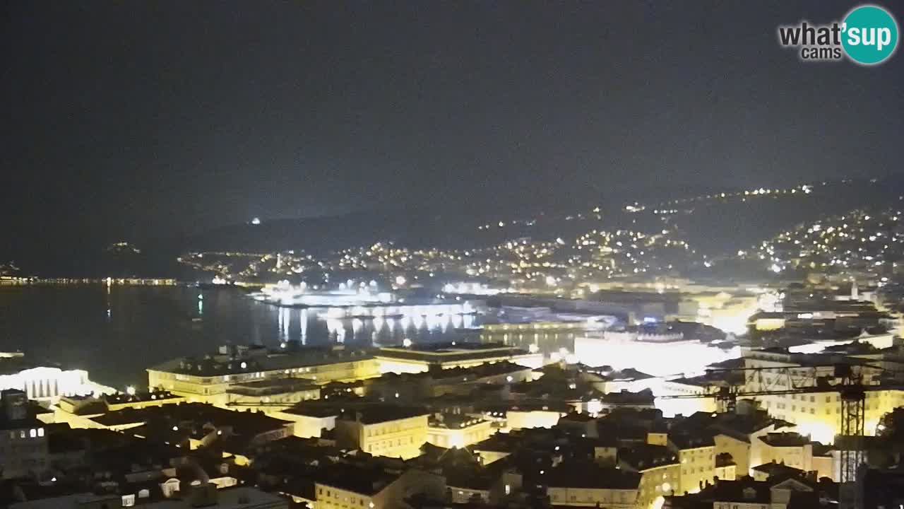 Live webcam Trieste – Panorama della città, del Golfo, stazione marittima e del castello di Miramare