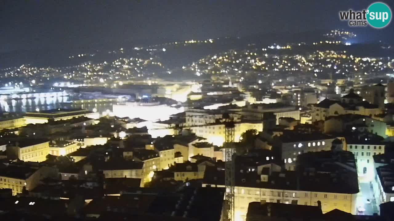 Live webcam Trieste – Panorama della città, del Golfo, stazione marittima e del castello di Miramare