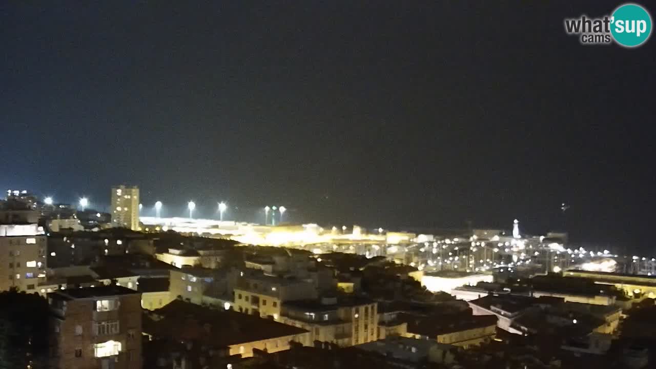 Live webcam Trieste – Panorama della città, del Golfo, stazione marittima e del castello di Miramare