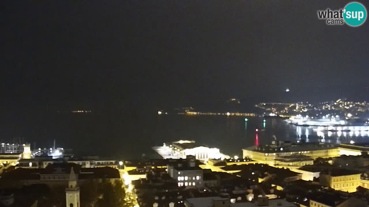 Webcam Trieste –  Vista desde el santuario Monte Grisa