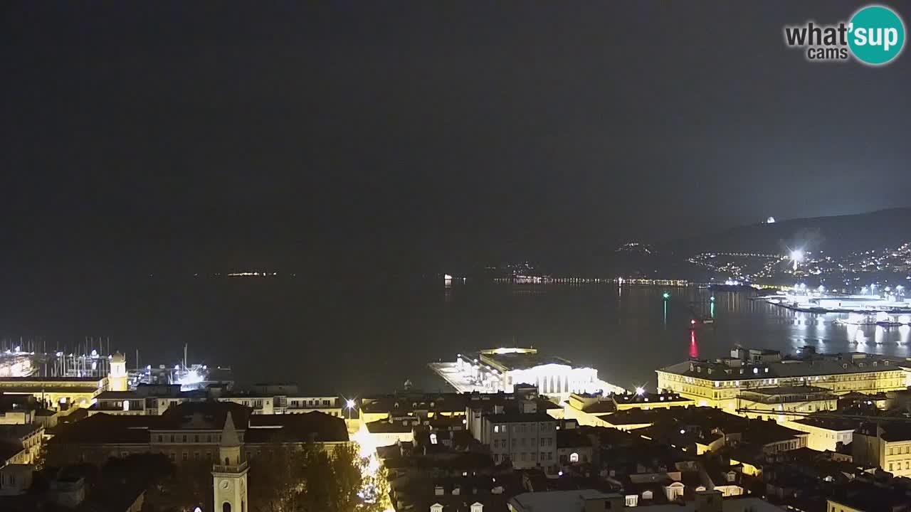 Live-Webcam Triest – Panorama der Stadt, des Golfs, der Seestation und des Schlosses Miramare