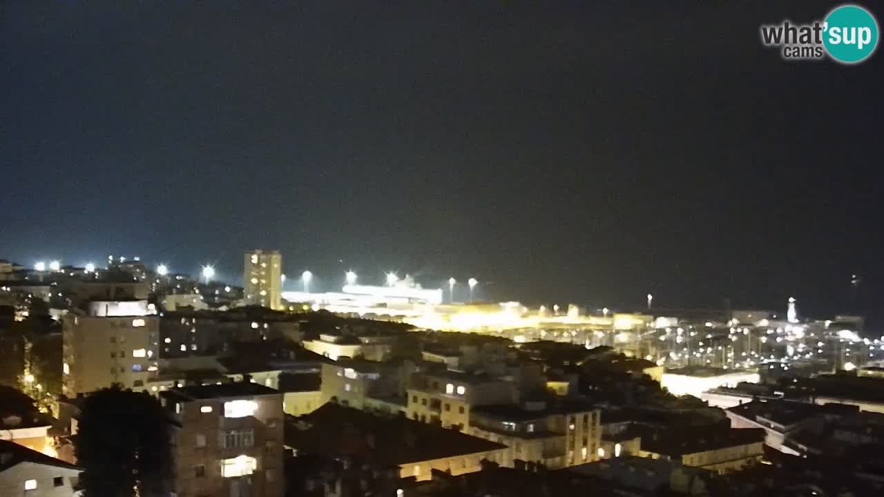 Live webcam Trieste – Panorama della città, del Golfo, stazione marittima e del castello di Miramare