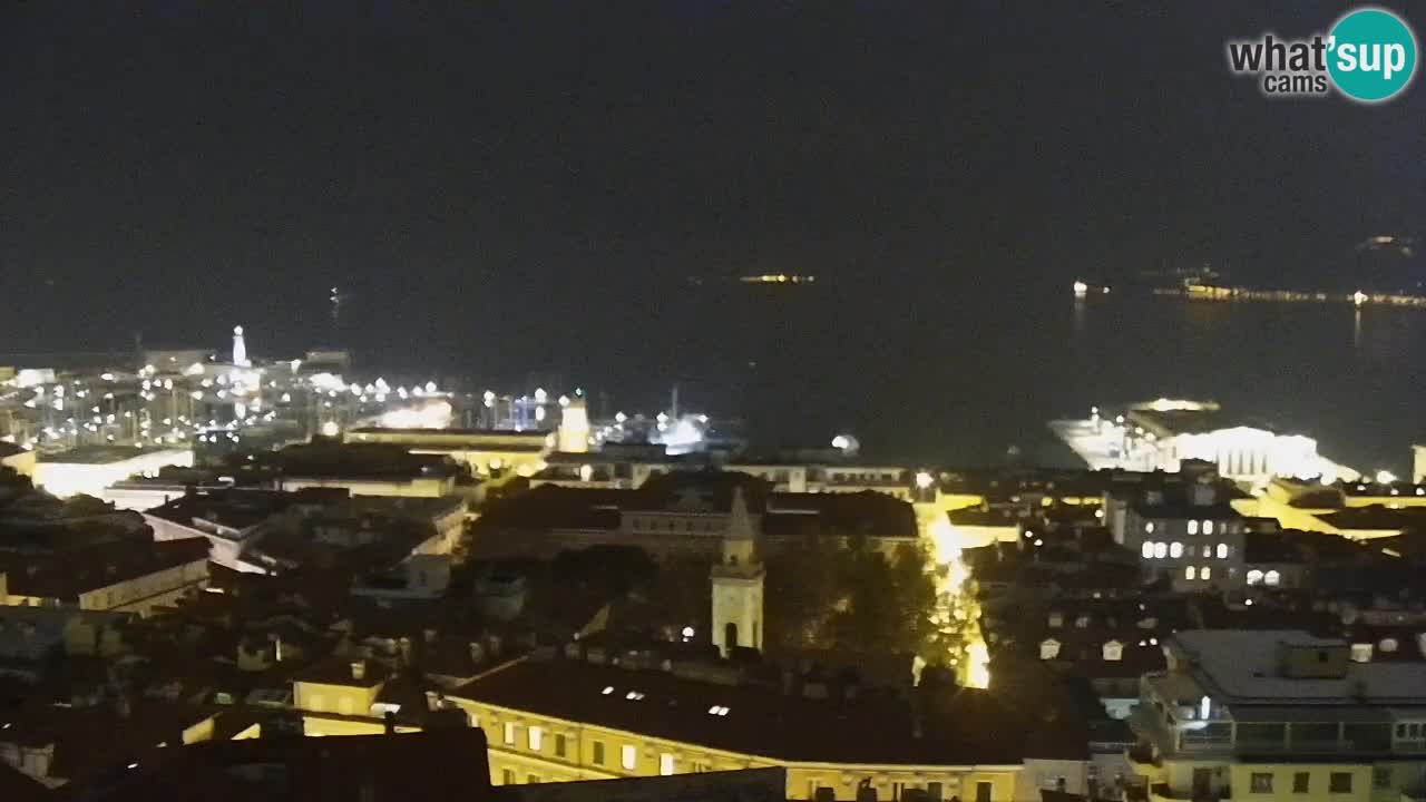 Webcam Trieste –  Vista desde el santuario Monte Grisa