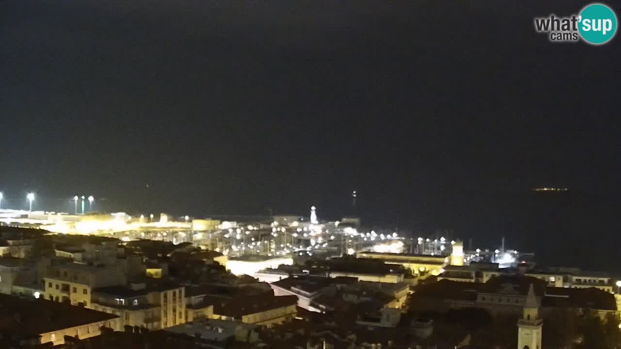 Webcam en vivo Trieste, ciudad, golfo, puerto y castillo de Miramare