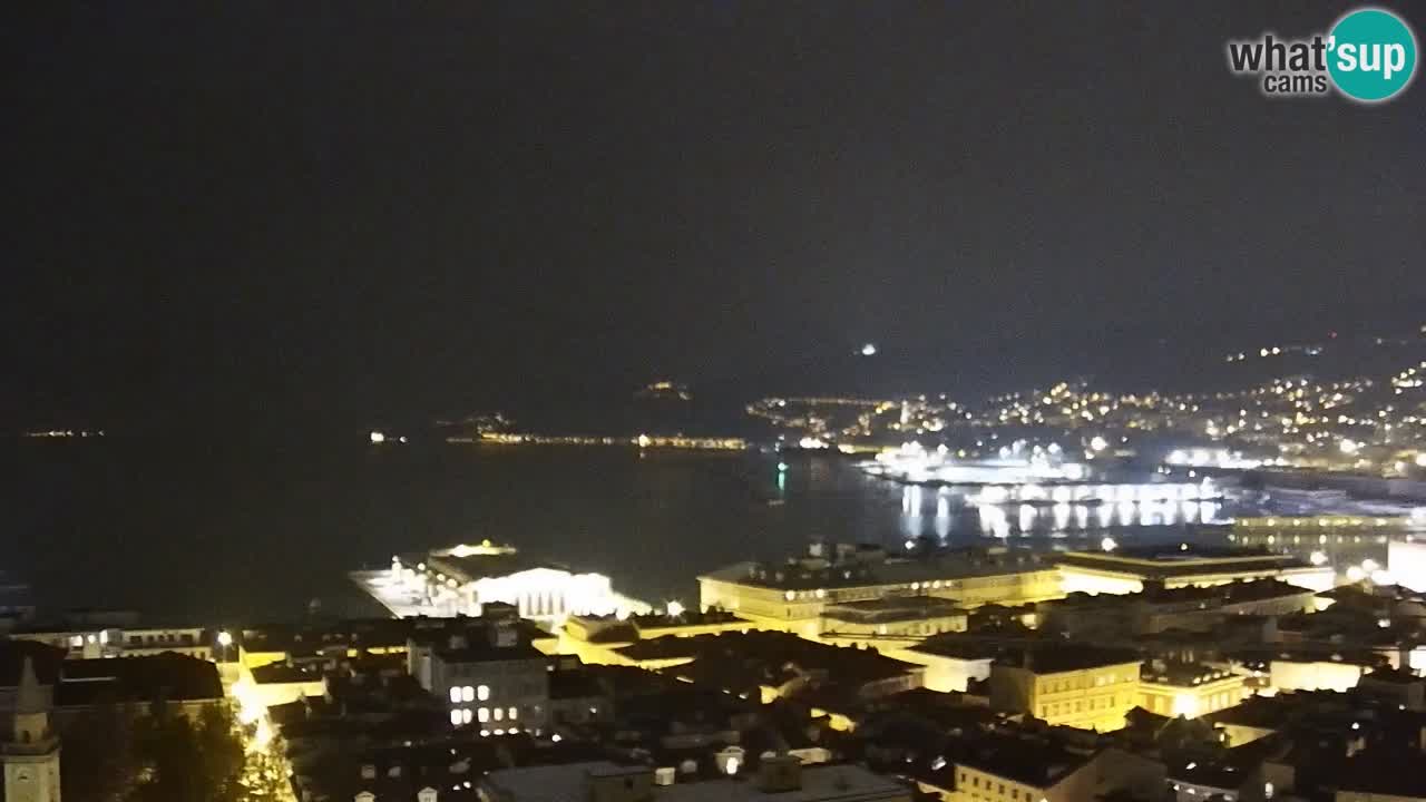 Live webcam Trieste – Panorama della città, del Golfo, stazione marittima e del castello di Miramare