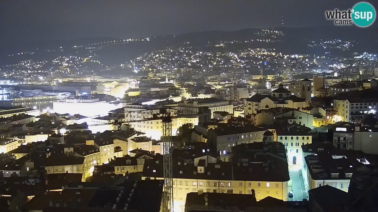 Live webcam Trieste – Panorama della città, del Golfo, stazione marittima e del castello di Miramare