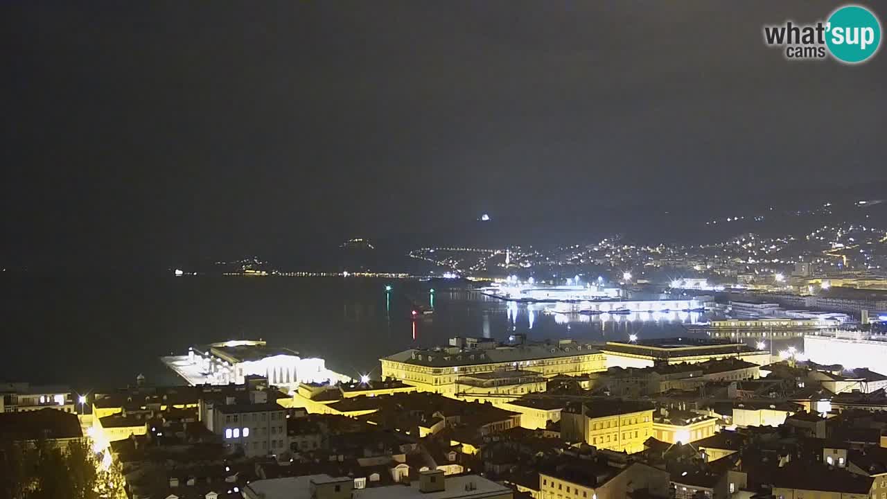 Live-Webcam Triest – Panorama der Stadt, des Golfs, der Seestation und des Schlosses Miramare