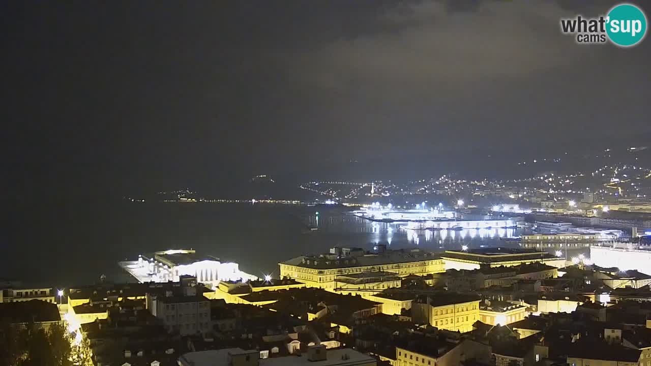 Webcam Trieste –  Vista desde el santuario Monte Grisa