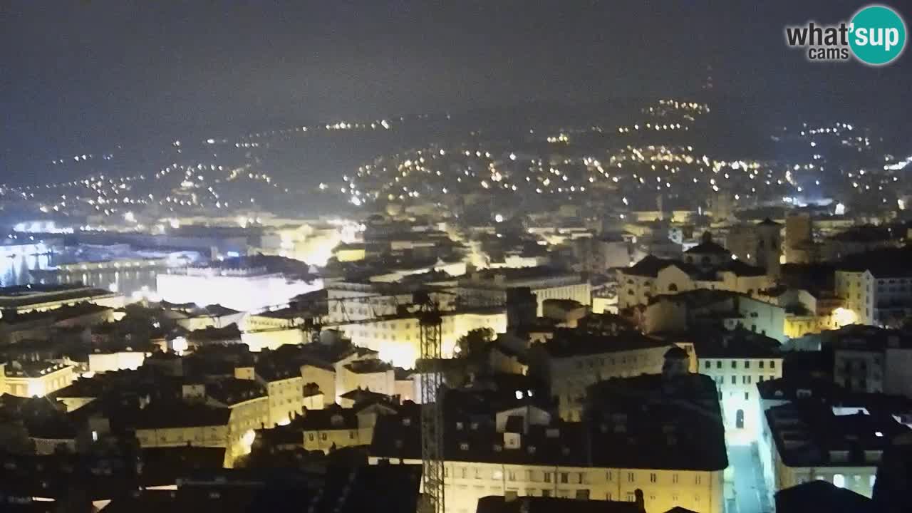 Webcam en vivo Trieste, ciudad, golfo, puerto y castillo de Miramare