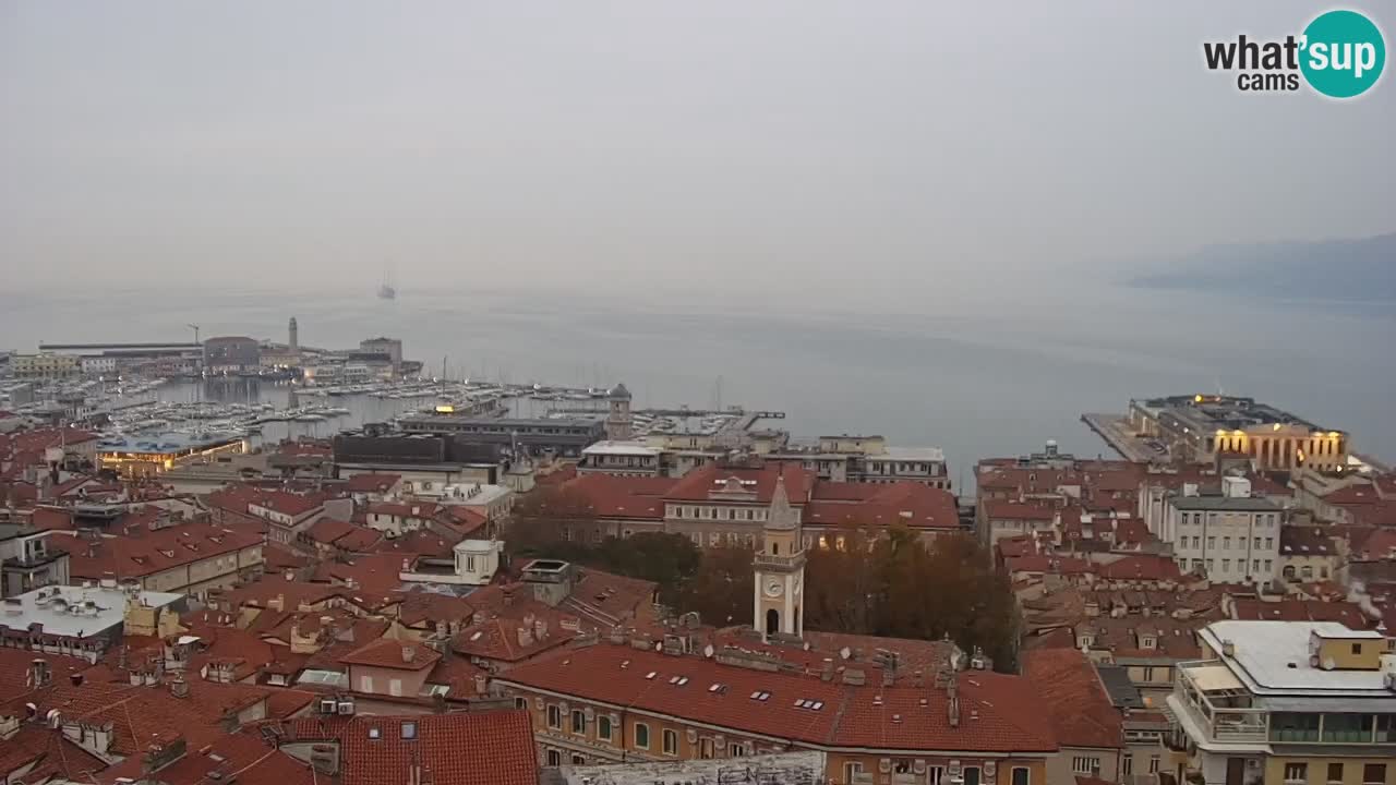 Webcam Trieste –  Vista desde el santuario Monte Grisa