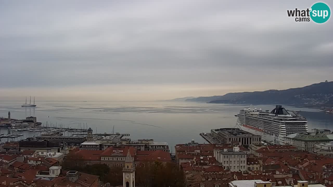 Webcam Trieste –  Vista desde el santuario Monte Grisa