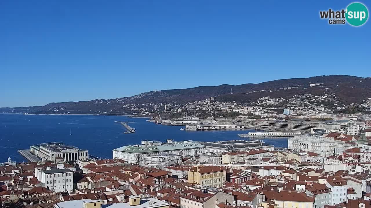 Webcam Trieste –  Vista desde el santuario Monte Grisa