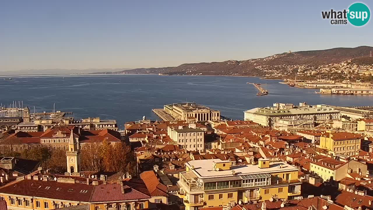 Webcam Trieste –  Vista desde el santuario Monte Grisa