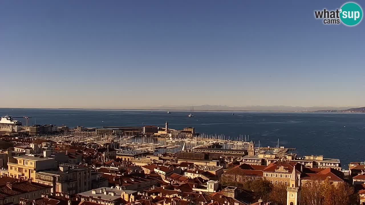 Webcam Trieste –  Vista desde el santuario Monte Grisa