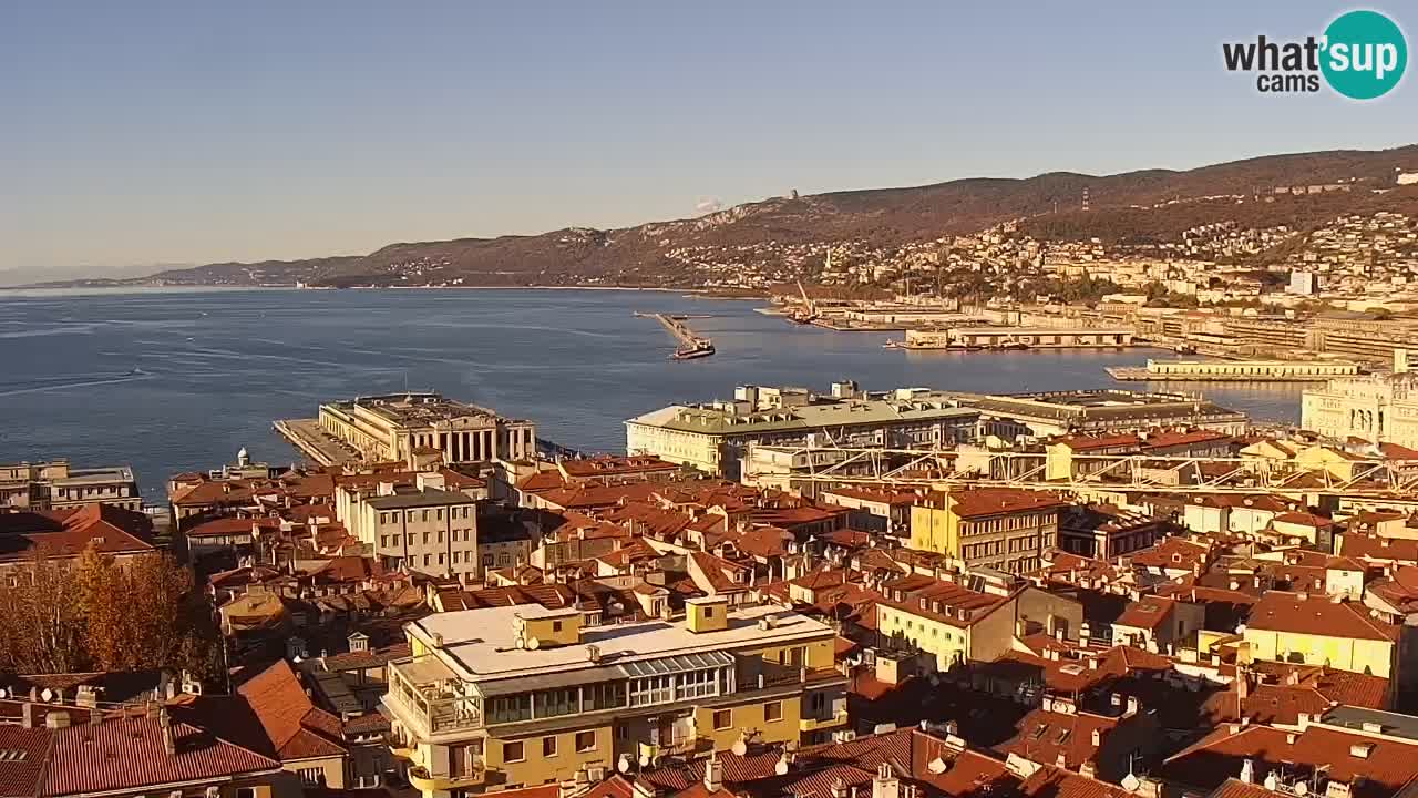 Webcam Trieste –  Vista desde el santuario Monte Grisa