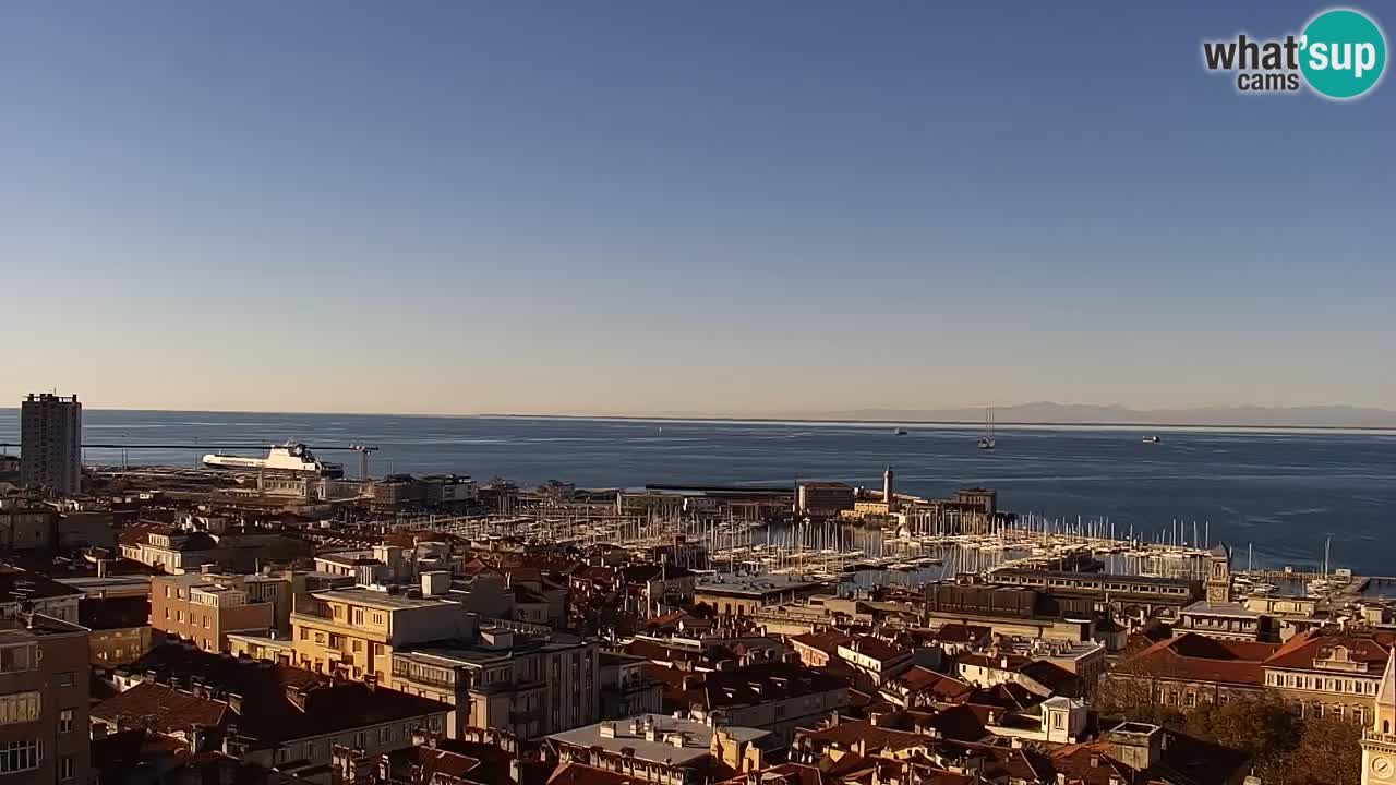 Webcam Trieste –  Vista desde el santuario Monte Grisa