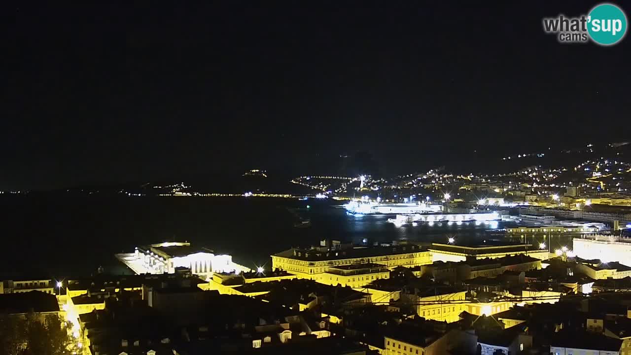 Webcam Trieste –  Vista desde el santuario Monte Grisa