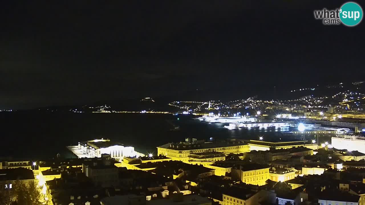 Live-Webcam Triest – Panorama der Stadt, des Golfs, der Seestation und des Schlosses Miramare