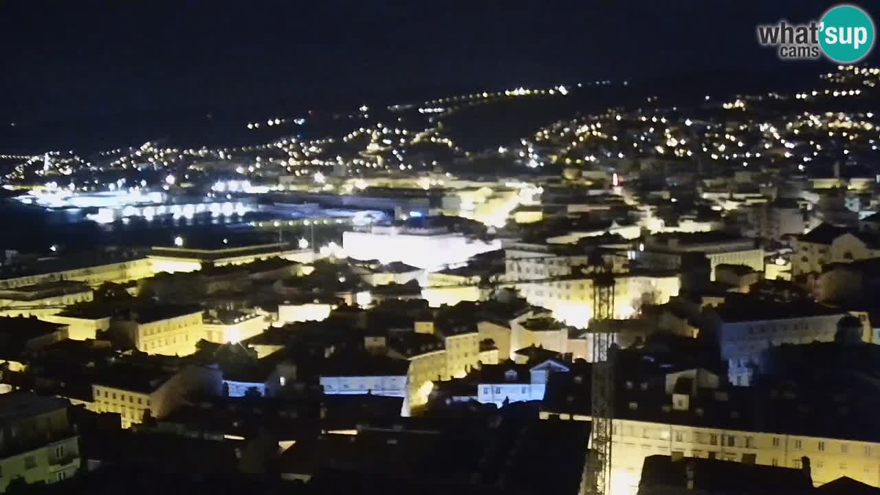 Live webcam Trieste – Panorama della città, del Golfo, stazione marittima e del castello di Miramare