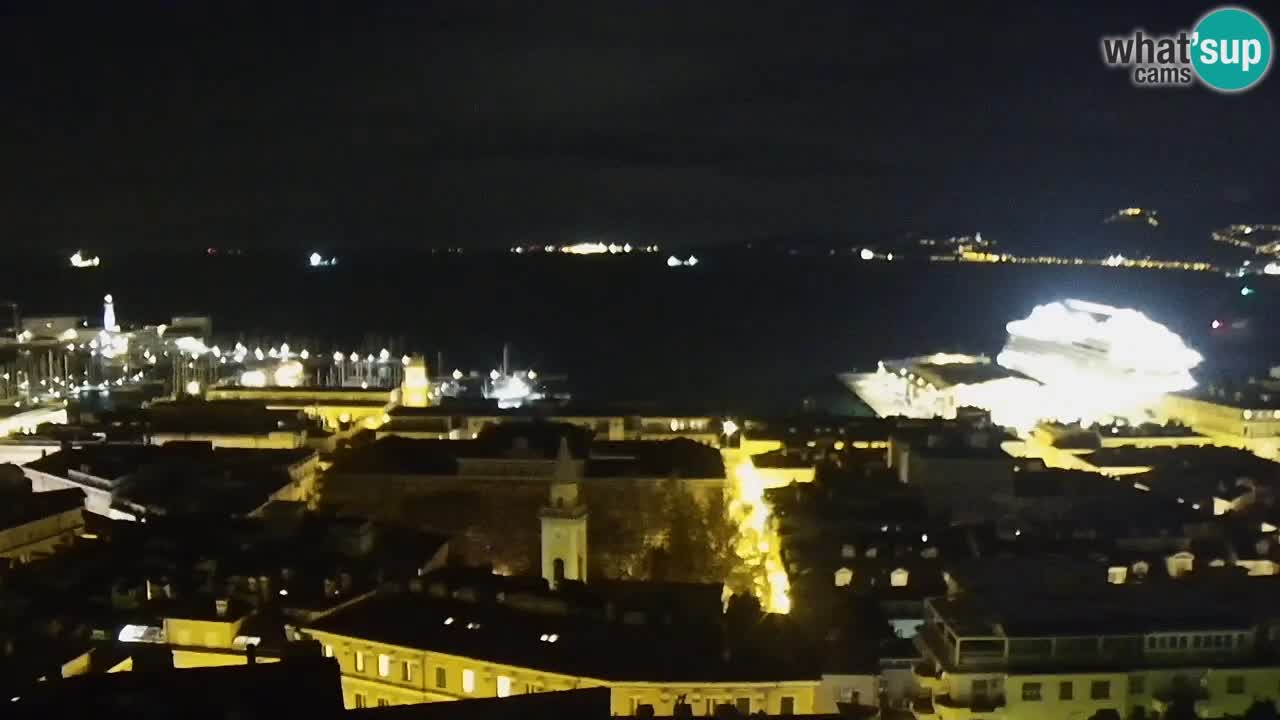 Live-Webcam Triest – Panorama der Stadt, des Golfs, der Seestation und des Schlosses Miramare