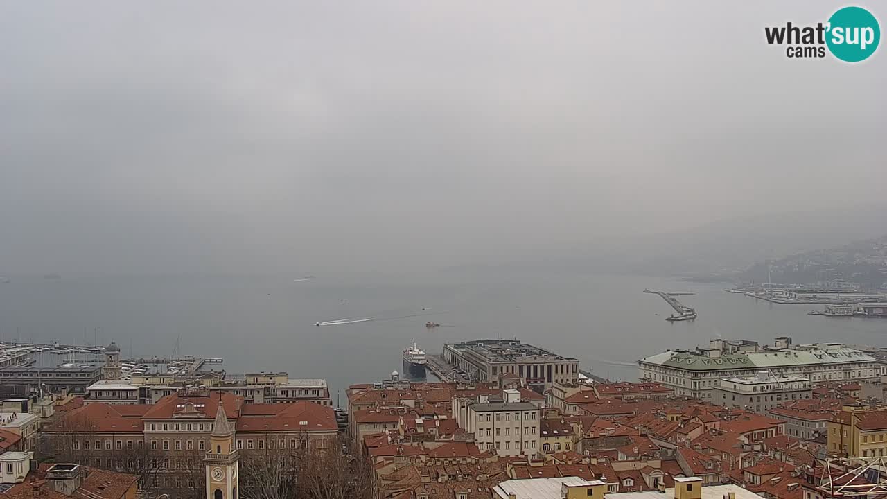 Webcam Trieste –  Vista desde el santuario Monte Grisa