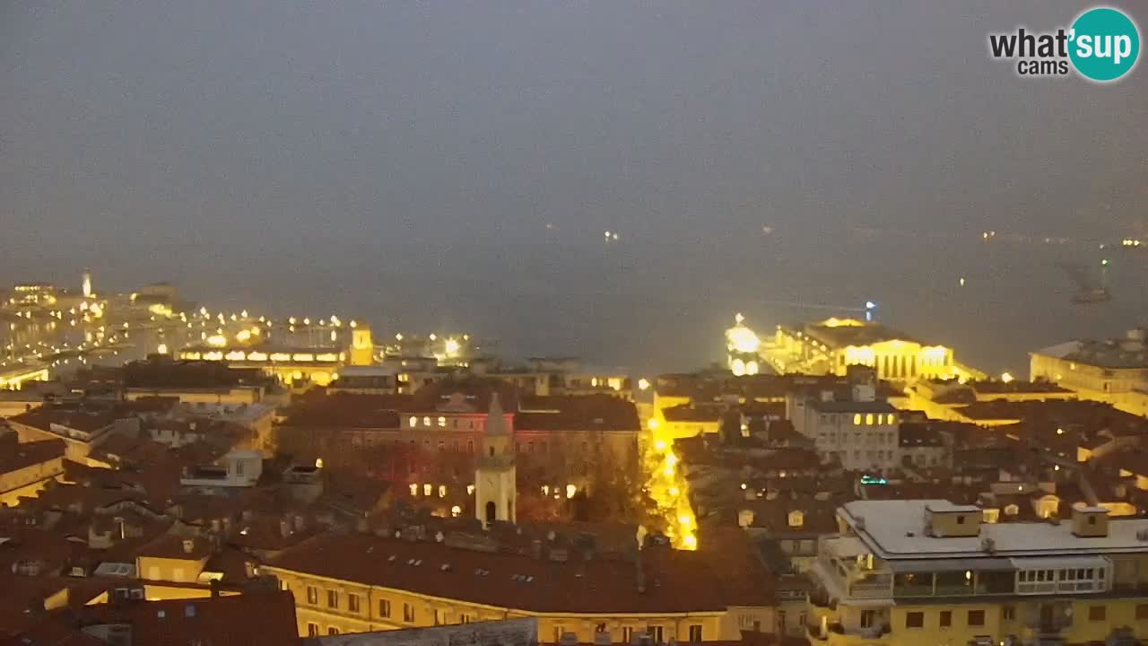 Live-Webcam Triest – Panorama der Stadt, des Golfs, der Seestation und des Schlosses Miramare