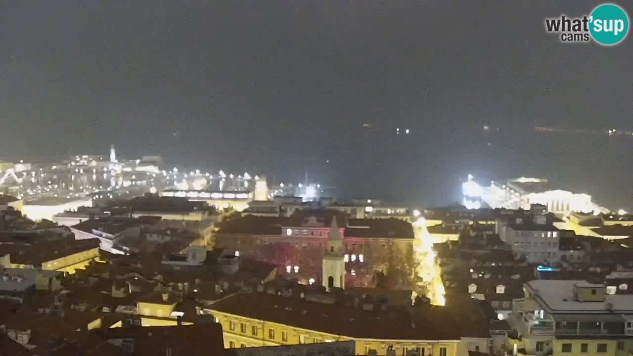 Live webcam Trieste – Panorama della città, del Golfo, stazione marittima e del castello di Miramare