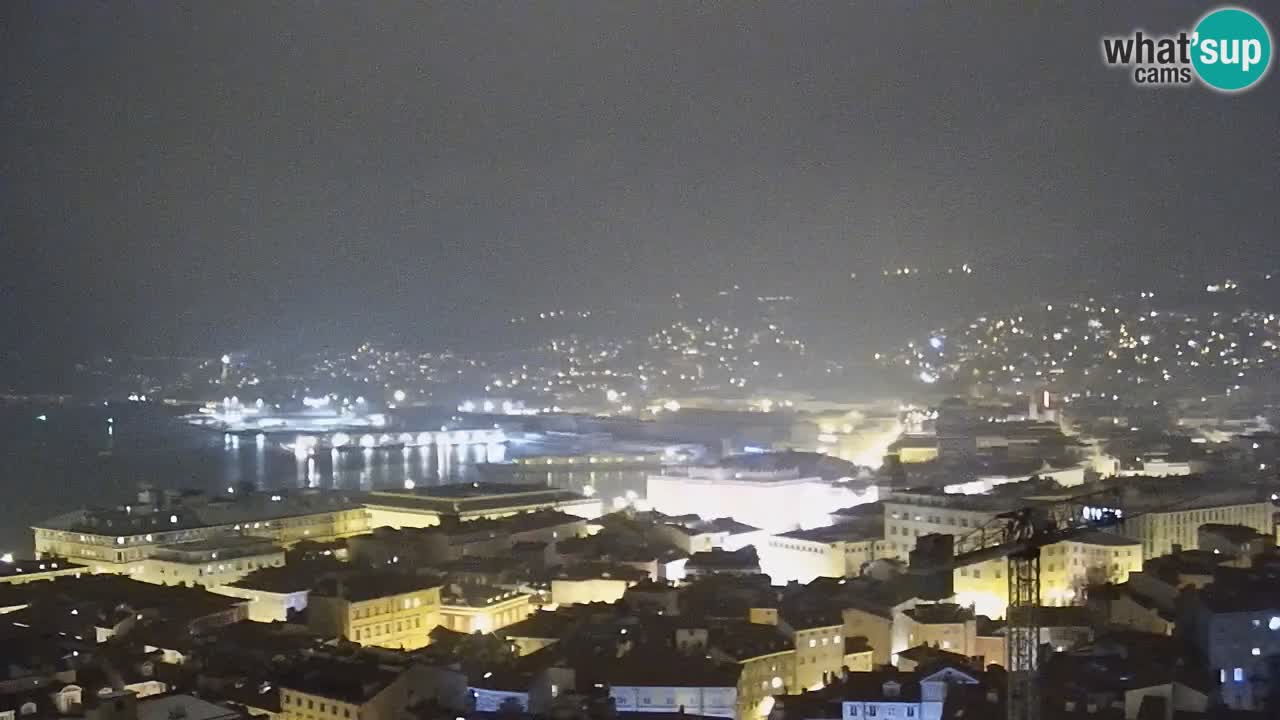 Live webcam Trieste – Panorama della città, del Golfo, stazione marittima e del castello di Miramare