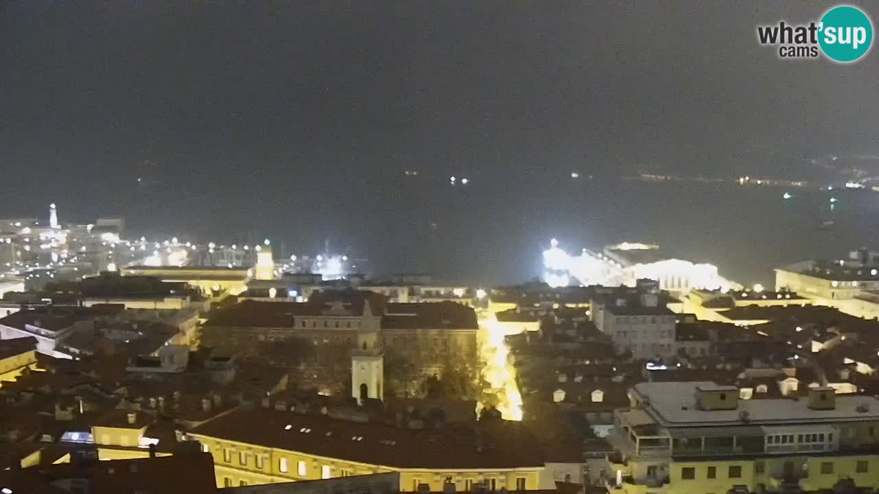 Webcam Trieste –  Vista desde el santuario Monte Grisa