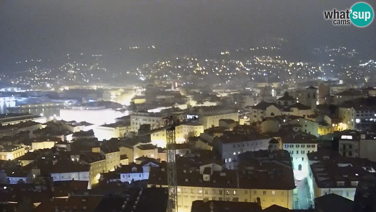 Webcam en vivo Trieste, ciudad, golfo, puerto y castillo de Miramare