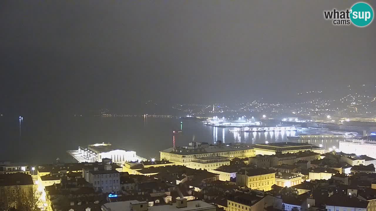 Webcam Trieste –  Vista desde el santuario Monte Grisa