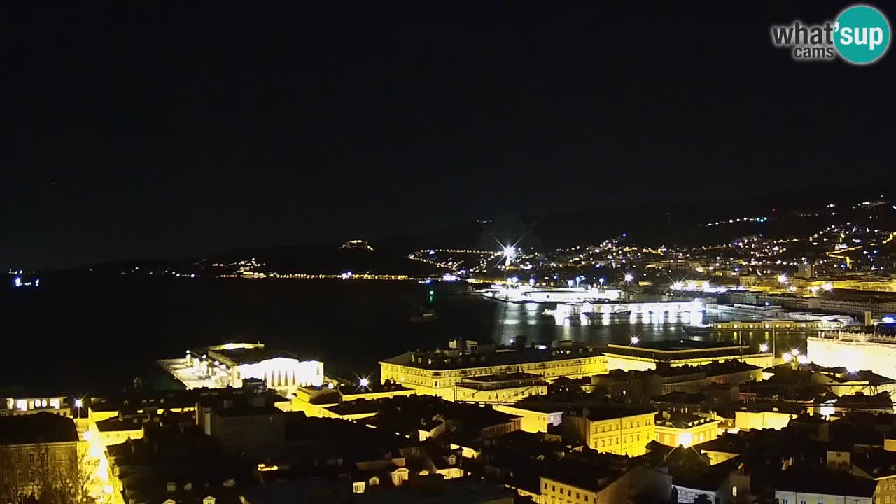 Webcam Trieste –  Vista desde el santuario Monte Grisa