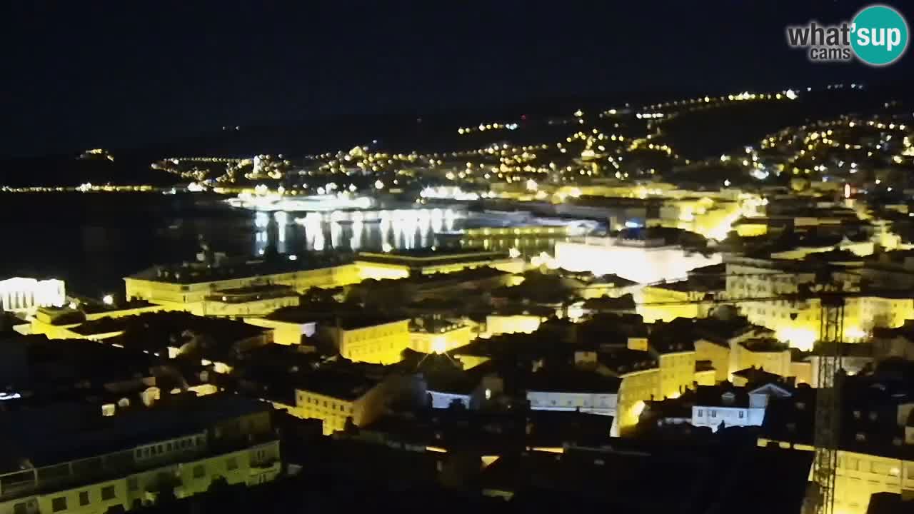 Live webcam Trieste – Panorama della città, del Golfo, stazione marittima e del castello di Miramare