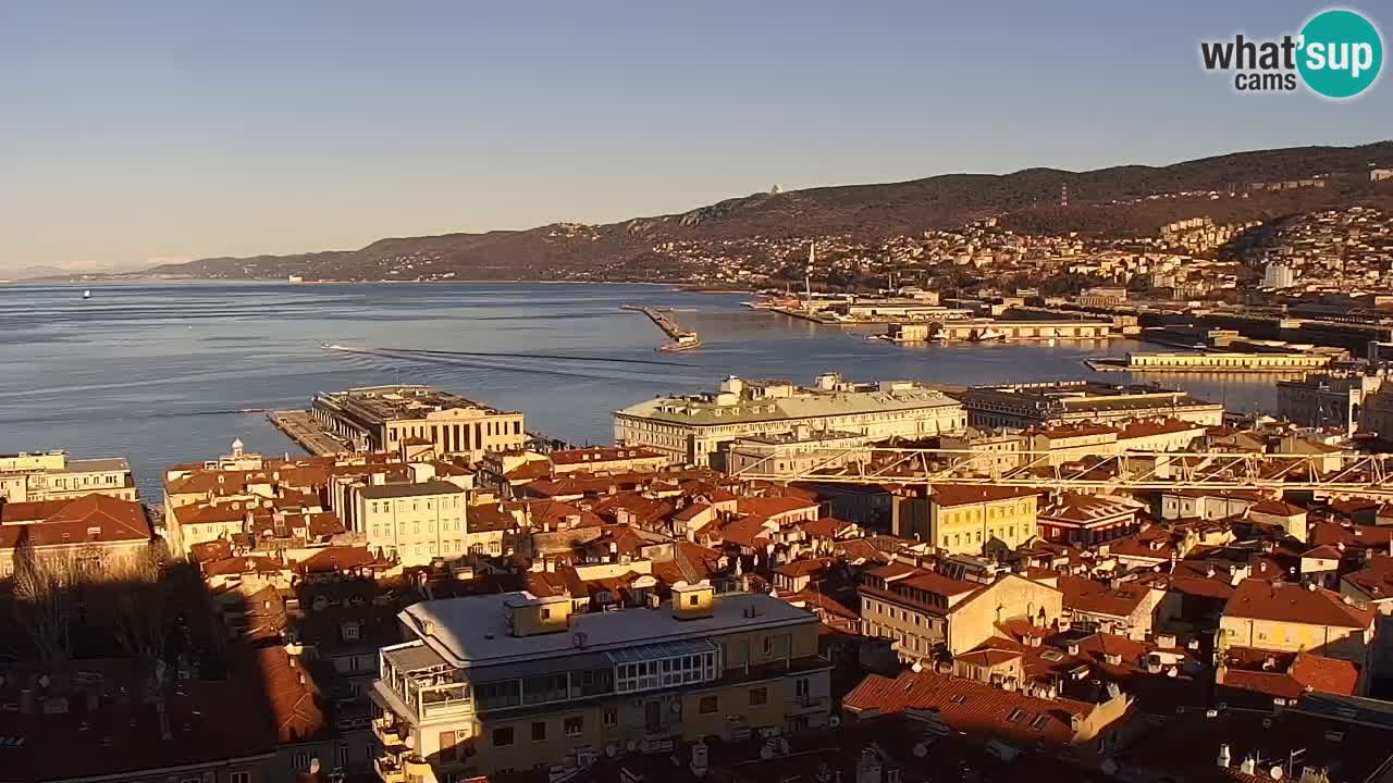 Webcam Trieste –  Vista desde el santuario Monte Grisa