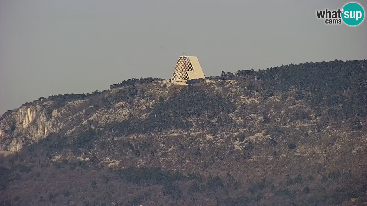 Webcam en vivo Trieste, ciudad, golfo, puerto y castillo de Miramare