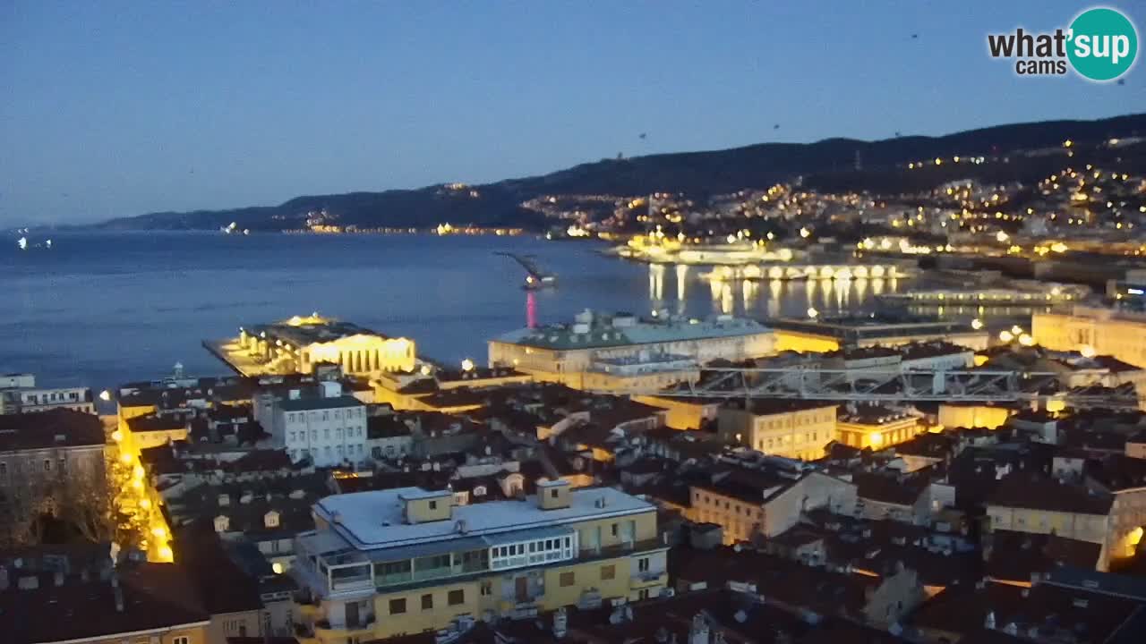 Live-Webcam Triest – Panorama der Stadt, des Golfs, der Seestation und des Schlosses Miramare