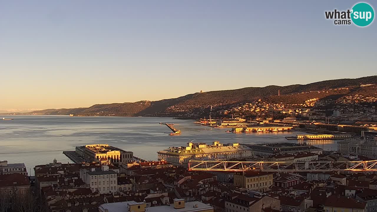 Webcam Trieste – View from sanctuary Monte Grisa