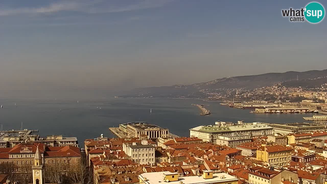 Webcam Trieste –  Vista desde el santuario Monte Grisa