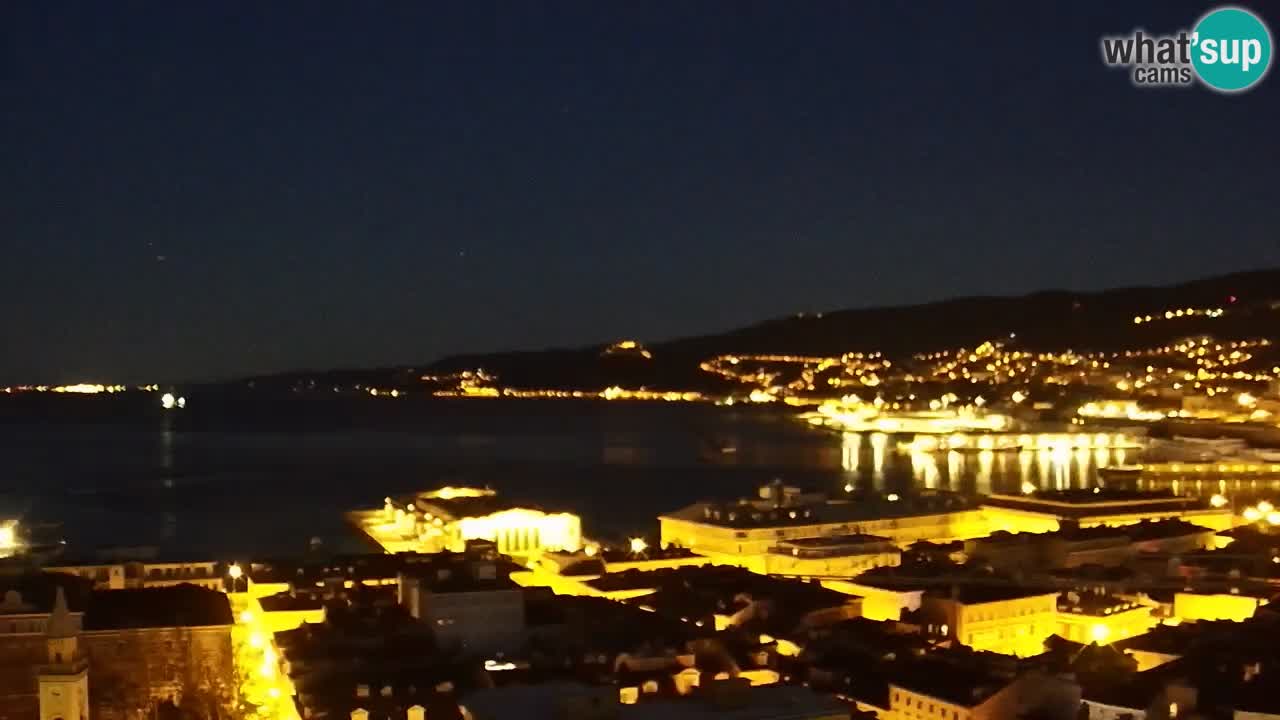 Webcam Trieste – View from sanctuary Monte Grisa