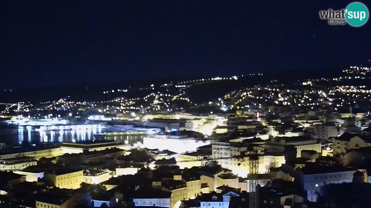 Live webcam Trieste – Panorama of the city, the Gulf, the maritime station and the Miramare castle