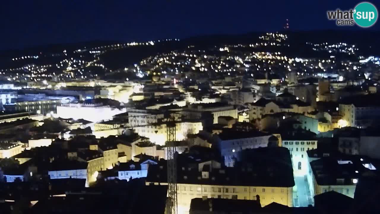 Webcam en vivo Trieste, ciudad, golfo, puerto y castillo de Miramare