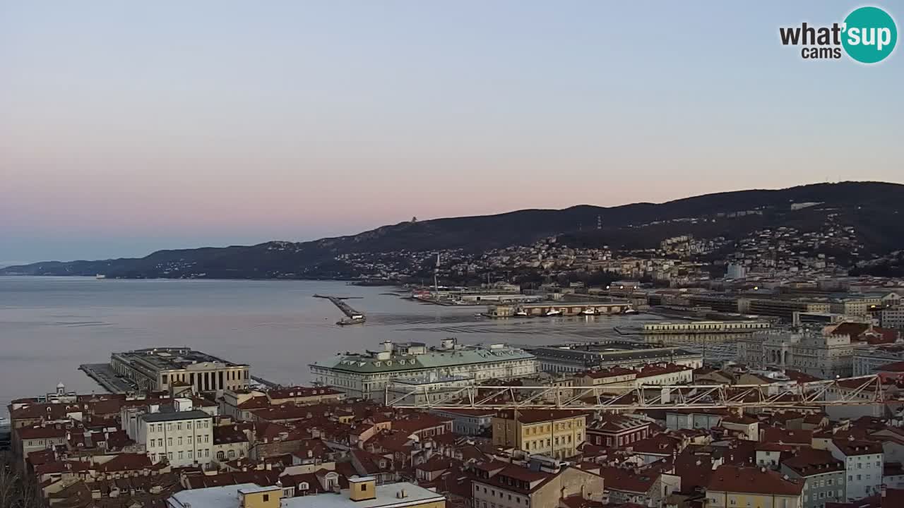 Webcam Trieste – View from sanctuary Monte Grisa